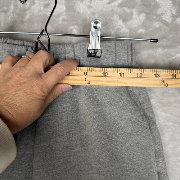 Kids Vans Gray Sweatpants Wide Leg Checkerboard Logo Casual Comfort Size Medium - Picture 3 of 5